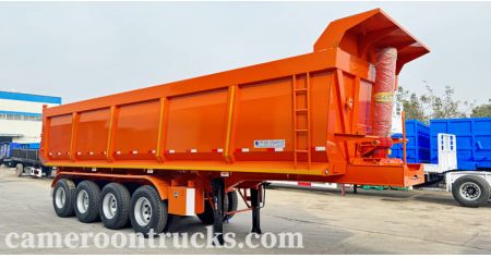 4 Axle Hydraulic Dump Truck Semi Trailer will be sent to Cameroon