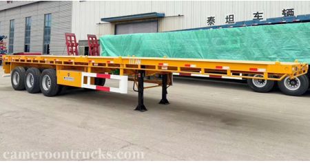 3 Axle Flatbed Semi Traielr will be sent to Cameroon