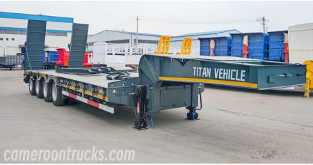 4 Axle Hydraulic Low Loader Trailer Will export to Cameroon
