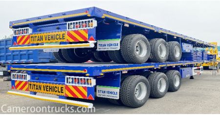 Triple Axle Flat Deck Trailer will be sent to Cameroon