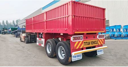 2 Axle Side Wall Semi Trailer will send to Cameroon Tiko