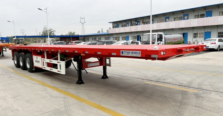 flat bed trailer truck
