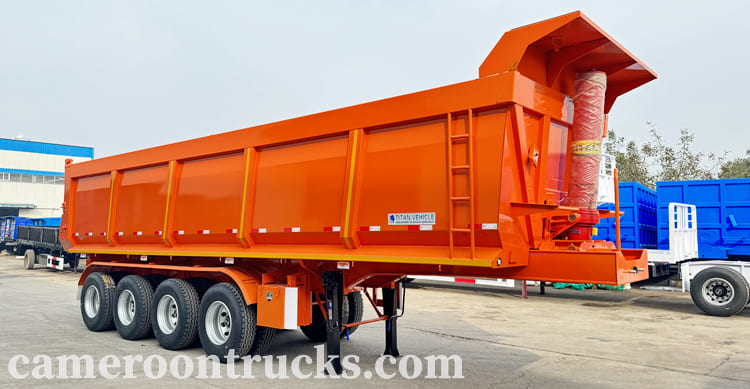 4 Axle Hydraulic Dump Truck Semi Trailer for Sale in Cameroon