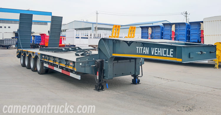 4 Axle Hydraulic Low Loader Trailer for Sale in Cameroon