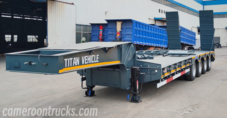 4 Axle Hydraulic Low Loader Trailer for Sale in Cameroon