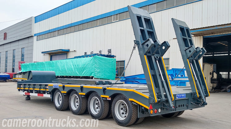 4 Axle Hydraulic Low Loader Trailer for Sale in Cameroon