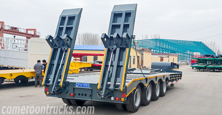 4 Axle Hydraulic Low Loader Trailer for Sale in Cameroon