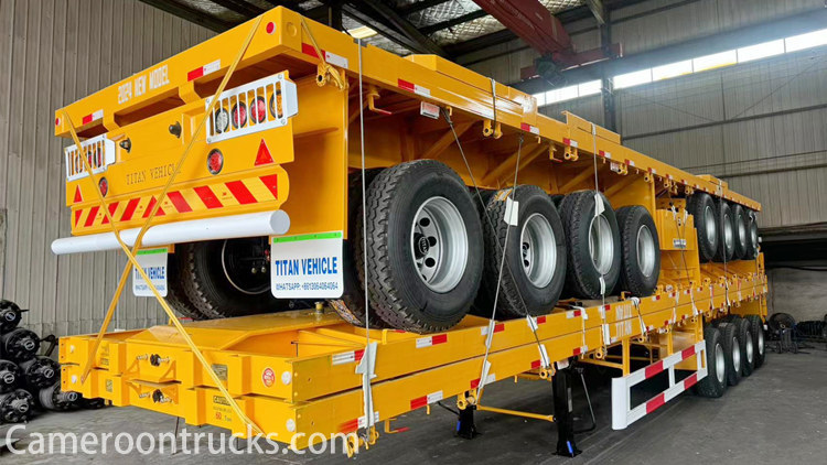 4 Axle 40 Foot Flatbed Trailer for Sale in Cameroon