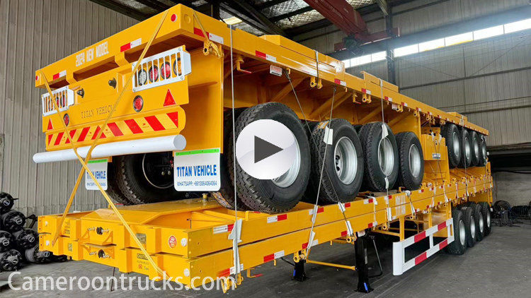 4 Axle 40 Foot Flatbed Trailer for Sale in Cameroon