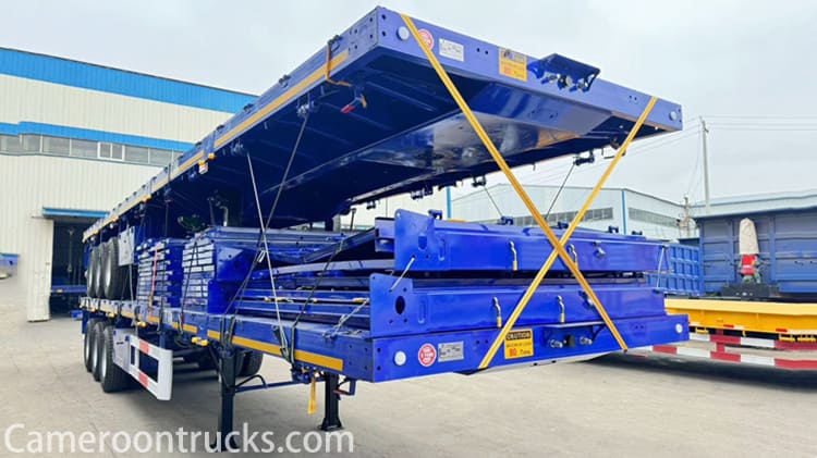 Triple Axle Flat Deck Trailer in Cameroon Tiko