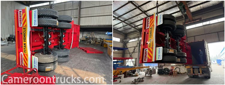 2 Axle Side Wall Semi Trailer for Sale in Cameroon Tiko