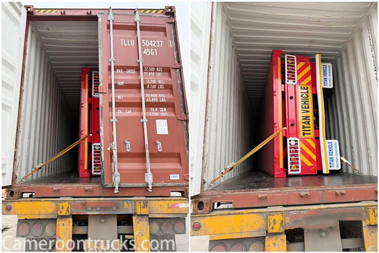 2 Axle Side Wall Semi Trailer for Sale in Cameroon Tiko