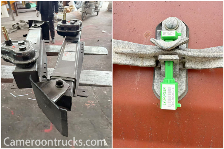 2 Axle Side Wall Semi Trailer for Sale in Cameroon Tiko