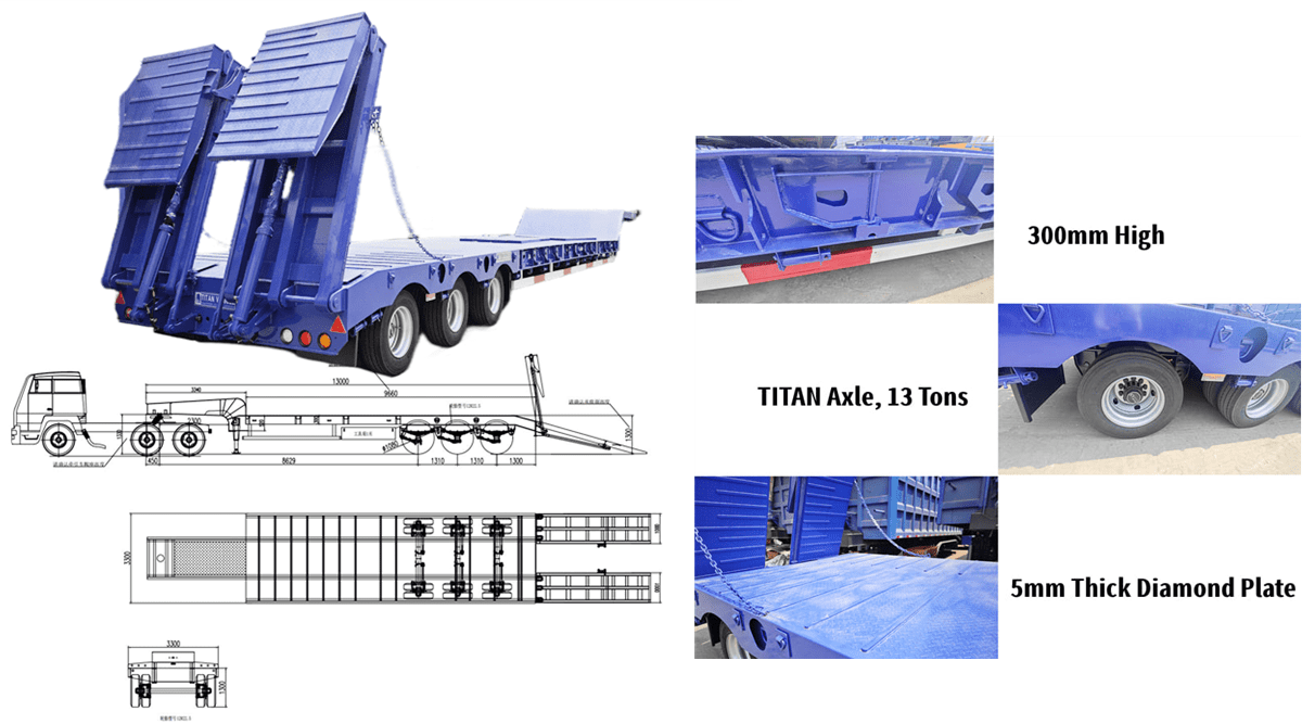 Low Bed Trailer for Sale in Cameroon