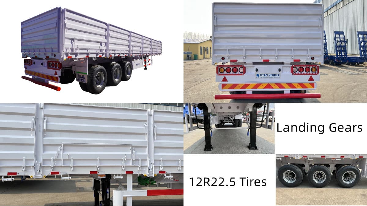 New Side Wall Semi Trailer for Sale in Cameroon