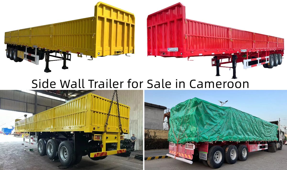 New Side Wall Semi Trailer for Sale in Cameroon