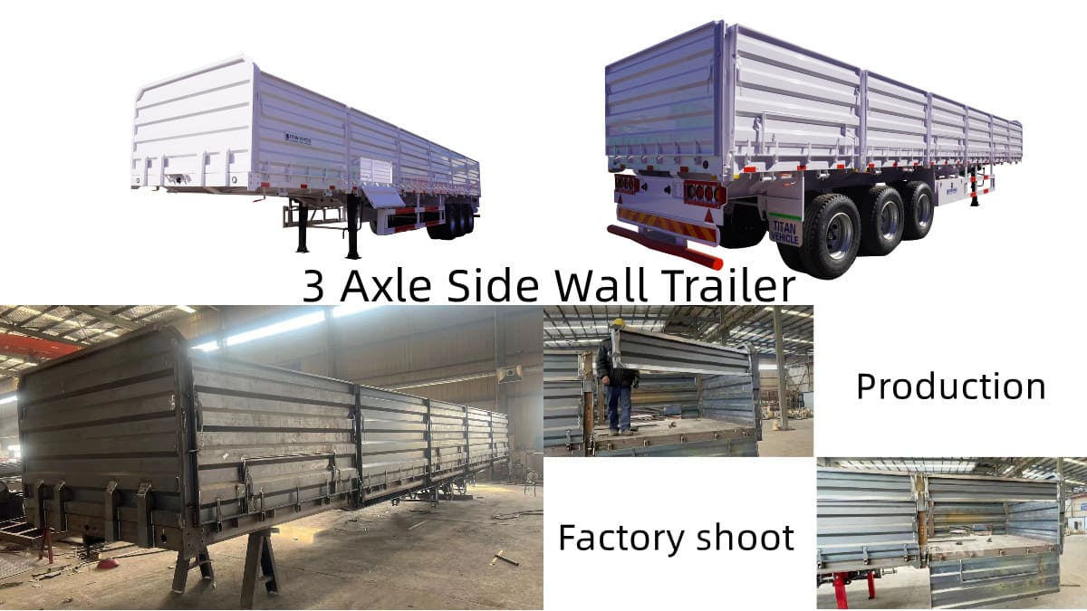 New Side Wall Semi Trailer for Sale in Cameroon