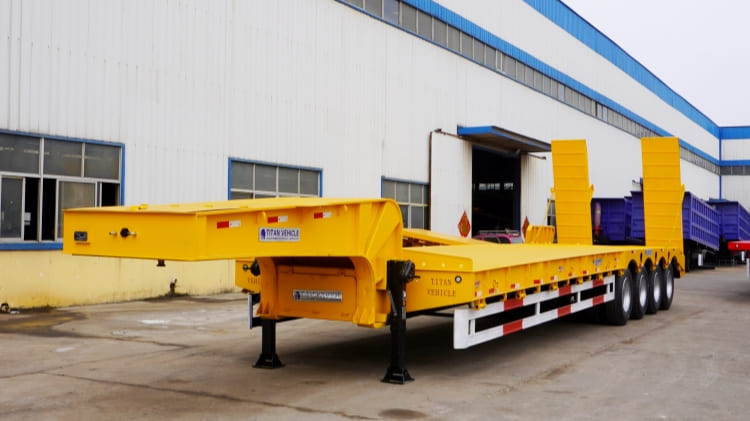 4 Axle 100 Ton Lowbed Truck Price for Sale in Cameroon
