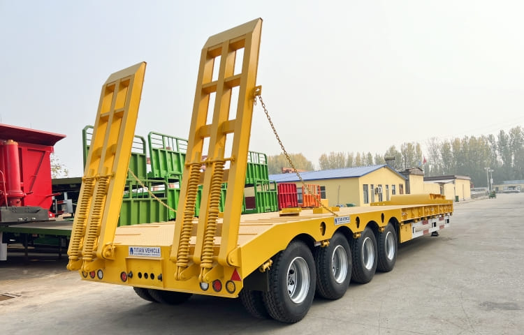 80 Ton 4 Axle Low Loader Trailer for Sale in Cameroon