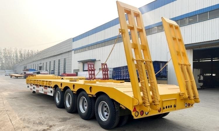 80 Ton 4 Axle Low Loader Trailer for Sale in Cameroon