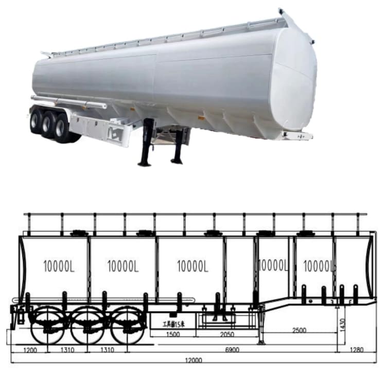 50000 Liter Fuel Tanker Trucks for Sale in Cameroon