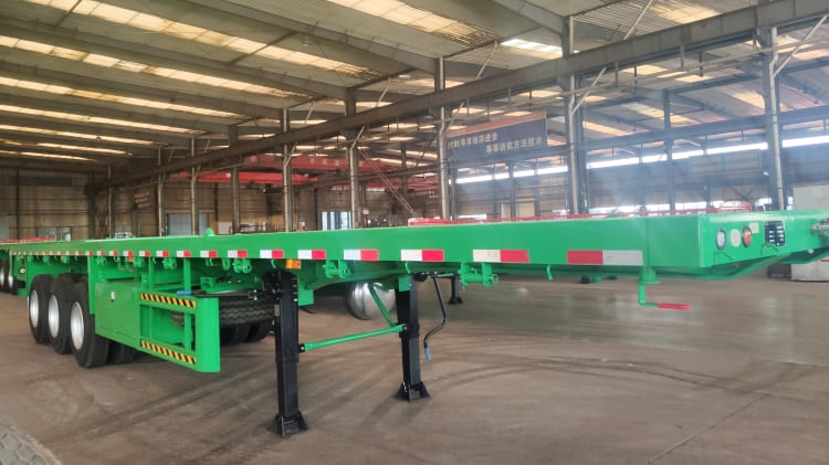 Cimc 40 Foot 3 Axle Flatbed Semi Trailer for Sale in Cameroon