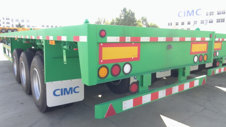 Cimc 40 Foot 3 Axle Flatbed Semi Trailer for Sale in Cameroon