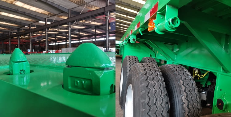 Cimc 40 Foot 3 Axle Flatbed Semi Trailer for Sale in Cameroon