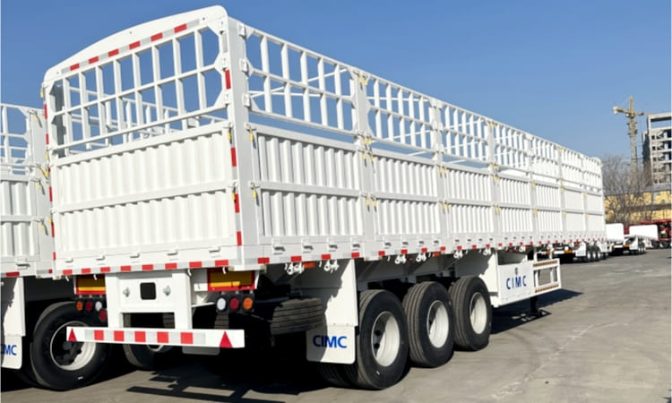 Cimc Products 3 Axle Fence Trailer for Sale in Cameroon