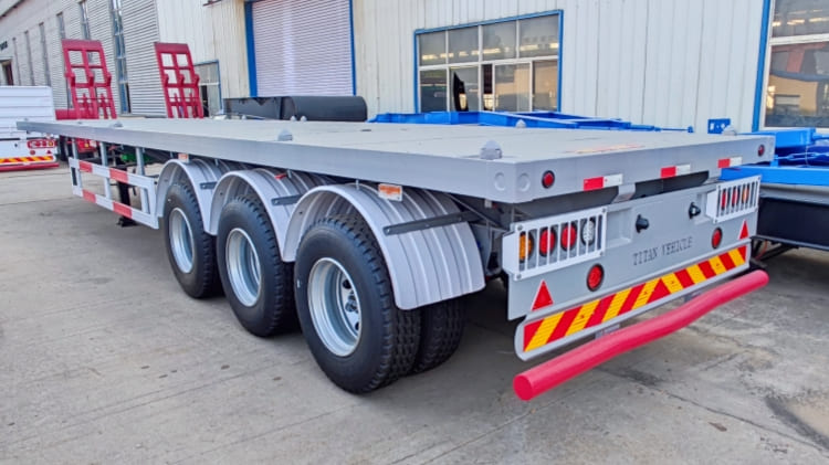 40Ft 3 Axle Flatbed Semi Trailer for Sale in Cameroon