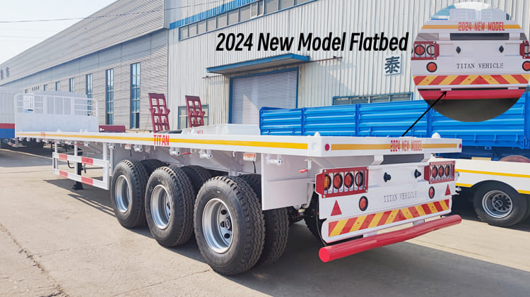 New 40 Ft Flat Bed Semi Trailer for Sale in Cameroon Douala