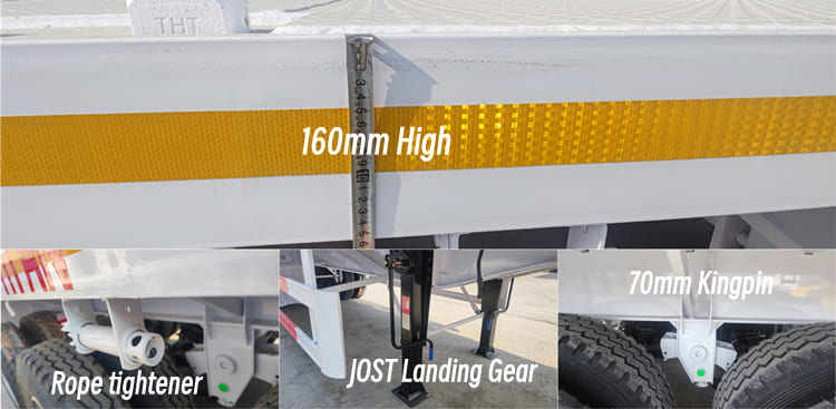 New 40 Ft Flat Bed Semi Trailer for Sale in Cameroon Douala