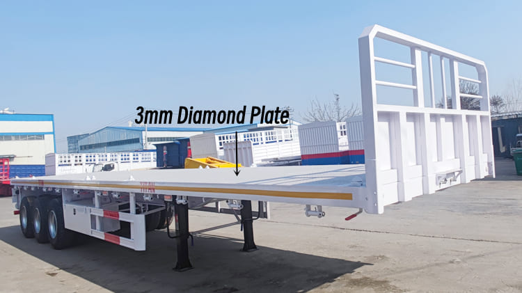 New 40 Ft Flat Bed Semi Trailer for Sale in Cameroon Douala