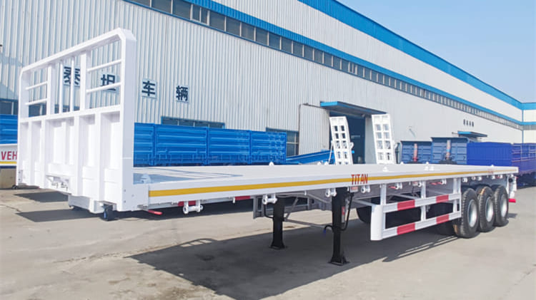 New 40 Ft Flat Bed Semi Trailer for Sale in Cameroon Douala