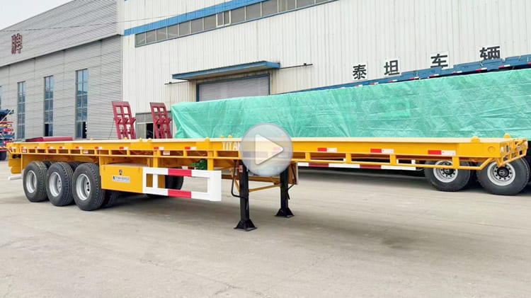 Triple Axle Flat Deck Trailer for Sale in Cameroon