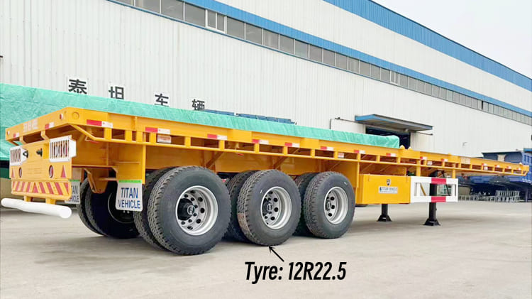 Triple Axle Flat Deck Trailer for Sale in Cameroon