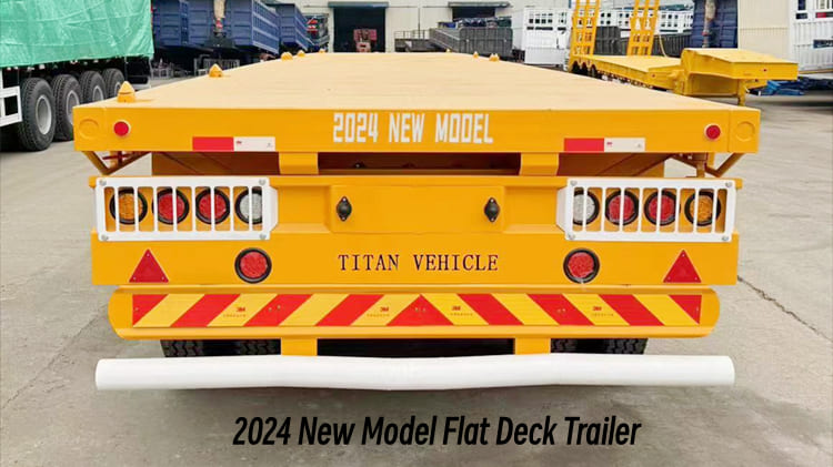 Triple Axle Flat Deck Trailer for Sale in Cameroon