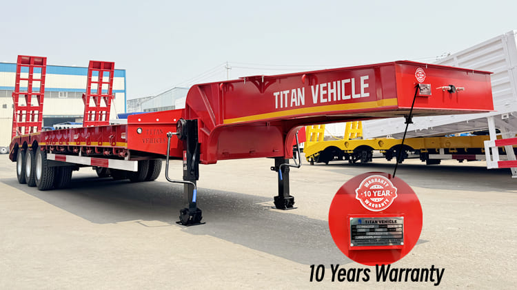 3 Axle Low Low Bed Trailer Truck Price in Cameroon 
