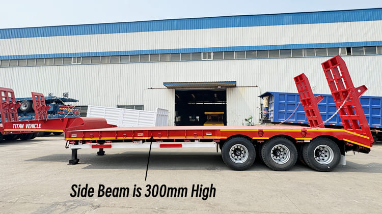 3 Axle Low Low Bed Trailer Truck Price in Cameroon 