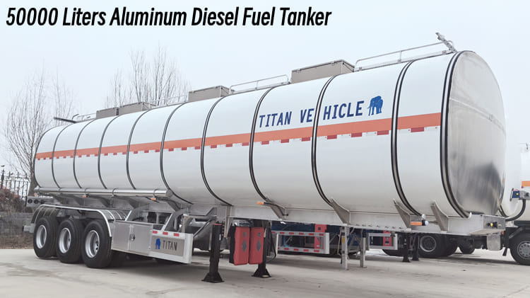 50000 Liters Aluminum Diesel Fuel Tanker Price in Cameroon Douala