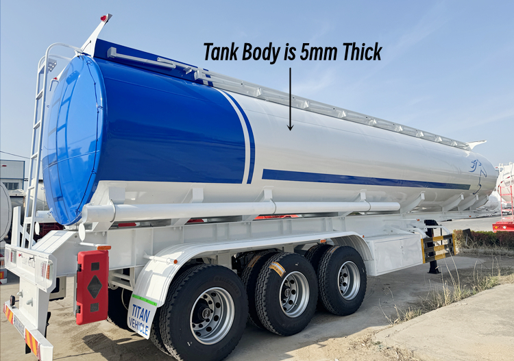 Tri Axle 45000 Liters Petrol Tanker Trailer for Sale Price in Cameroon 