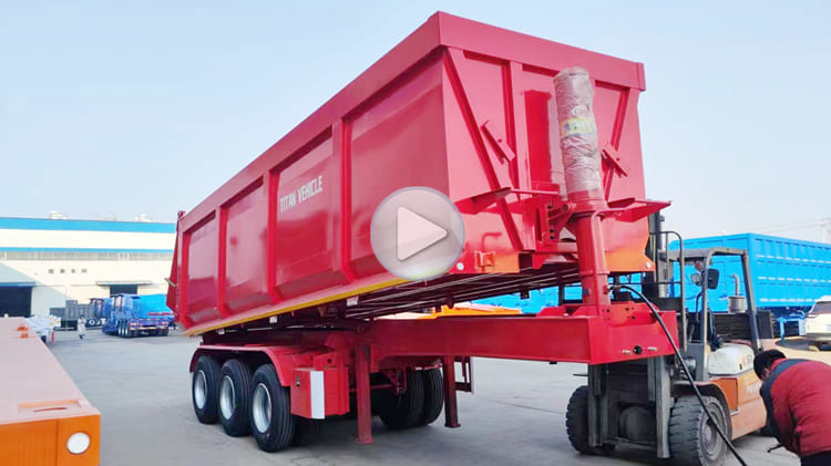 3 Axle 35CBM Dumper Semi Trailer for Sale in Cameroon Douala