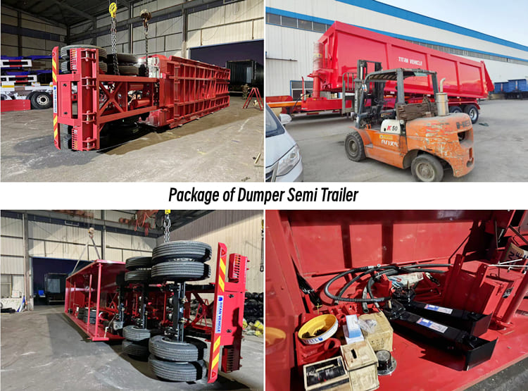 3 Axle 35CBM Dumper Semi Trailer for Sale in Cameroon Douala