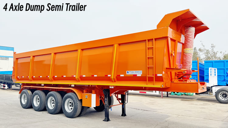 4 Axle Dump Truck Semi Trailer for Sale in Cameroon