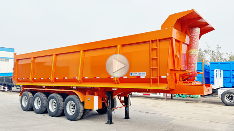 4 Axle Dump Truck Semi Trailer for Sale in Cameroon