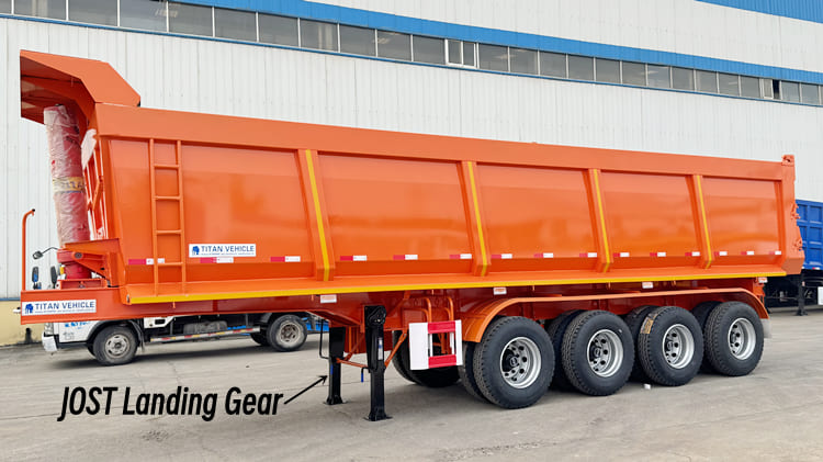 4 Axle Dump Truck Semi Trailer for Sale in Cameroon