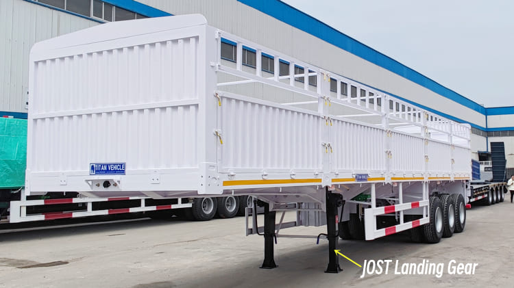 60 Tons Livestock Fence Semi Cargo Trailer Price in Cameroon Douala