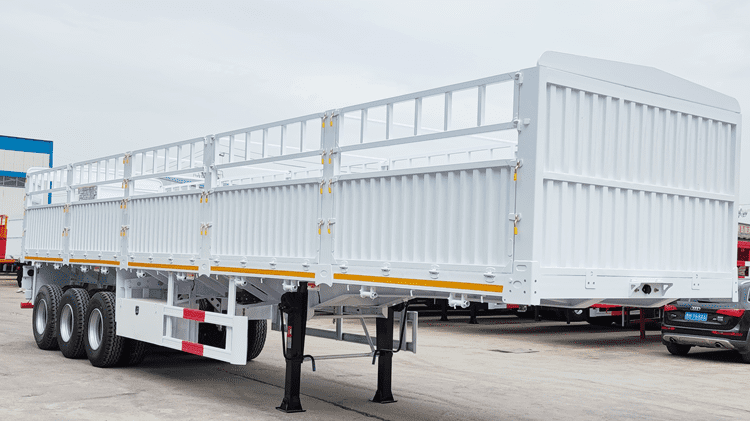 60 Tons Livestock Fence Semi Cargo Trailer Price in Cameroon Douala