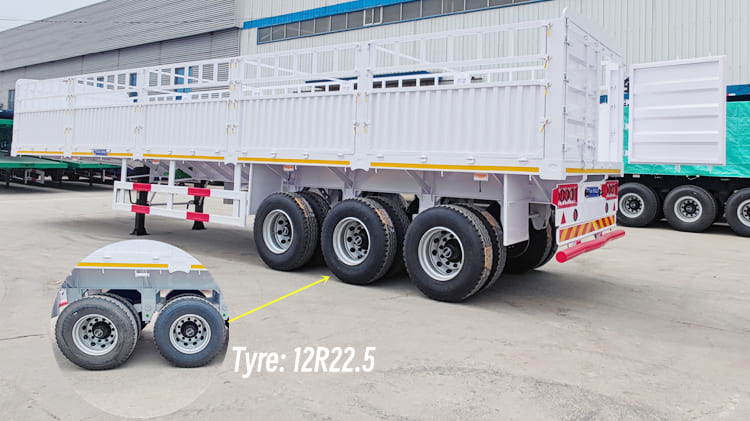 60 Tons Livestock Fence Semi Cargo Trailer Price in Cameroon Douala