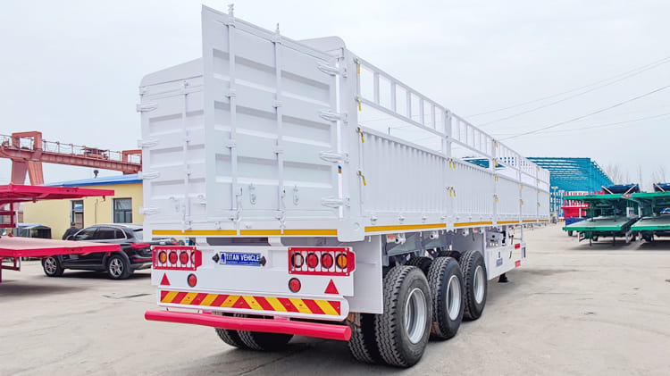 60 Tons Livestock Fence Semi Cargo Trailer Price in Cameroon Douala